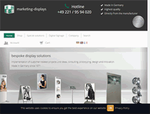 Tablet Screenshot of marketing-displays.de